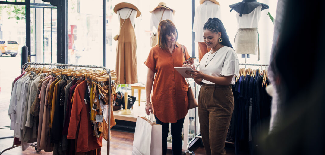 customer in a boutique