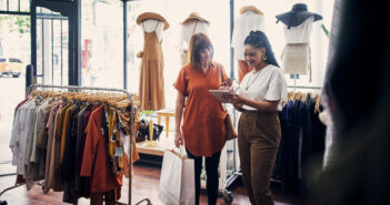 customer in a boutique